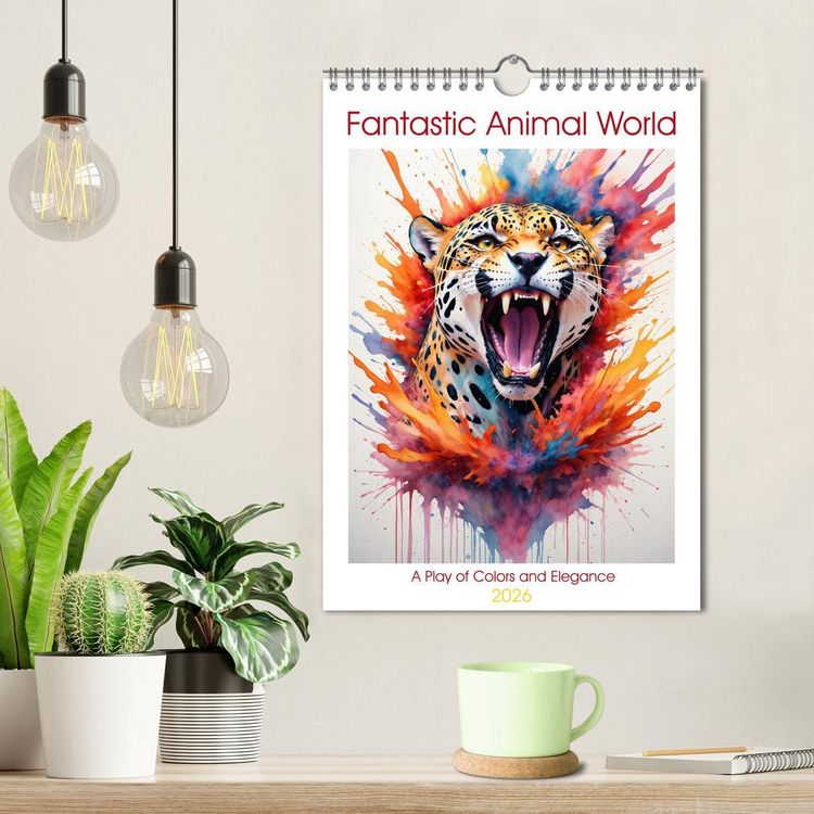 Produktbild: Fantastic Animal World: A Play of Colors and Elegance (Wall Calendar 2026 DIN A4 portrait), CALVENDO 12 Month Wall Calendar