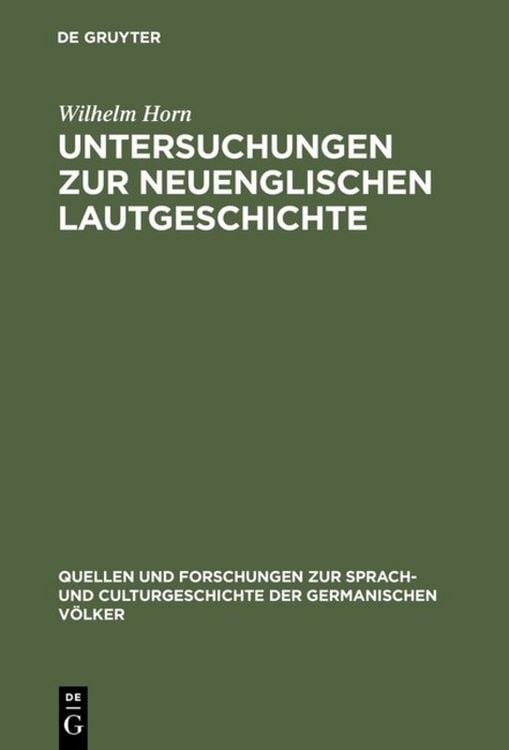 Produktbild: Untersuchungen zur neuenglischen Lautgeschichte