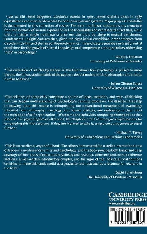 Produktbild: Chaos and Complexity in Psychology