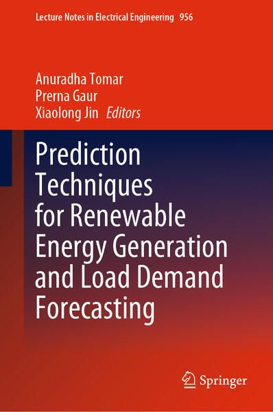 Produktbild: Prediction Techniques for Renewable Energy Generation and Load Demand Forecasting