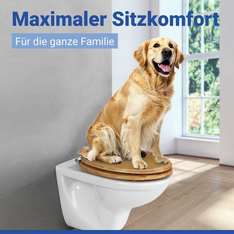 Produktbild: WC-Sitz Mod. Bambusa, Toilettensitz aus Bambus