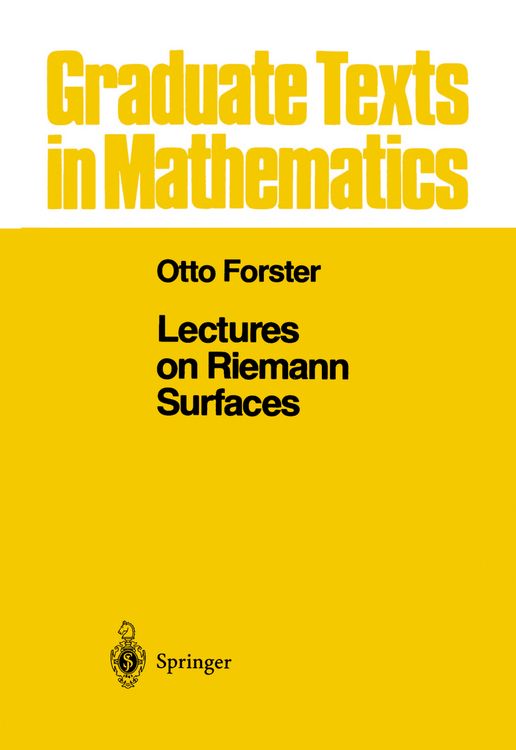 Produktbild: Lectures on Riemann Surfaces