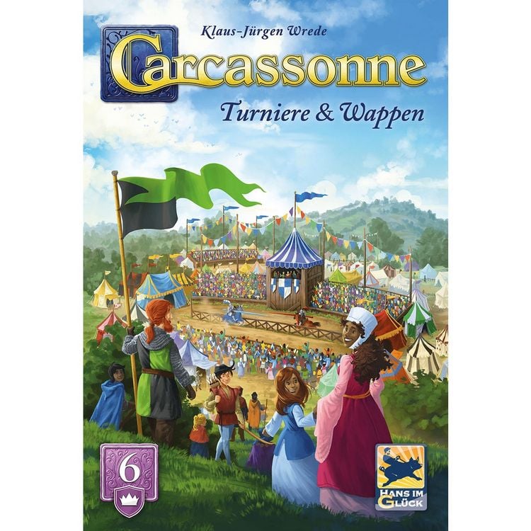 Produktbild: Hans im Gl&uuml;ck HIGD0136 - Carcassonne, Turniere & Wappen (Auflage 2025), 6. Erweiterung