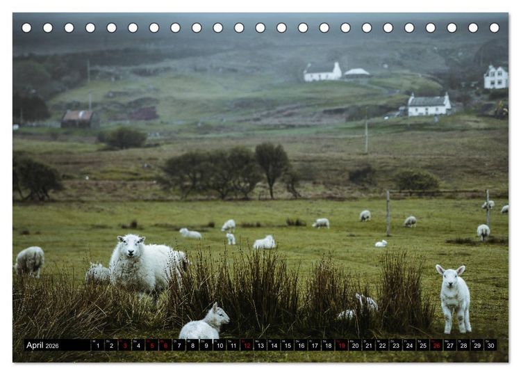 Produktbild: Isle of Skye - so sch&ouml;n kann schlechtes Wetter sein (Tischkalender 2026 DIN A5 quer), CALVENDO Monatskalender