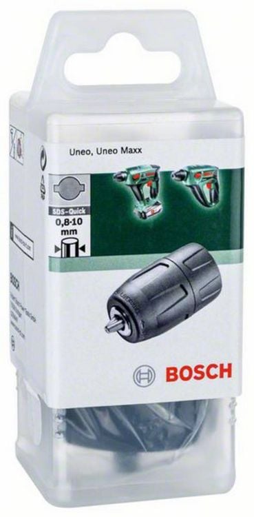 Produktbild: Schnellspannbohrfutter Uneo, mit SDS quick Aufnahme, Spannbereich 0,8 - 10 mm Bosch Accessories 2609255733