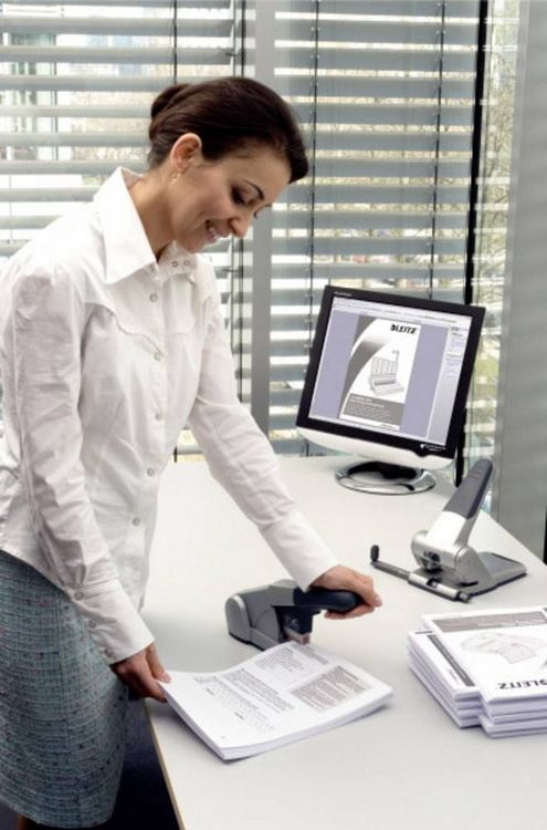 Produktbild: LEITZ&reg; Flachheftger&auml;t 5552, grau