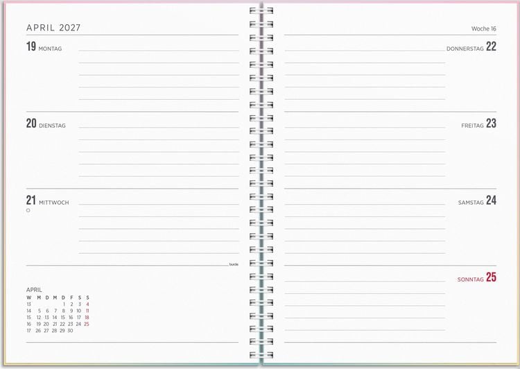 Produktbild: Kalender 26/27 Senator A5 Regenbogen