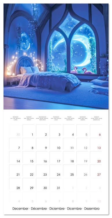 Produktbild: Animals in unreal rooms - Dreamlike Illusions (Wall Calendar 2026 12 &times; 12 Inch) CALVENDO 12 Month Wall Calendar