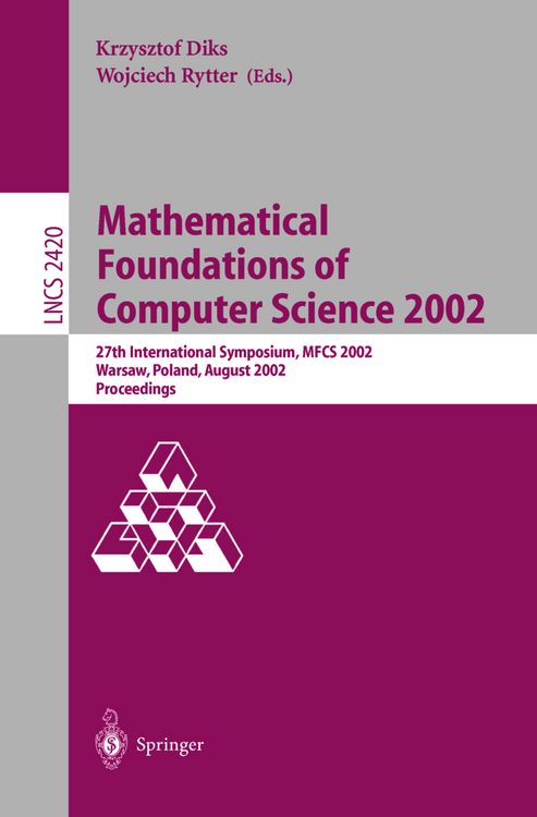 Produktbild: Mathematical Foundations of Computer Science 2002