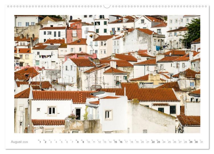 Produktbild: Lissabon - Alter macht sch&ouml;n (hochwertiger Premium Wandkalender 2026 DIN A2 quer), Kunstdruck in Hochglanz