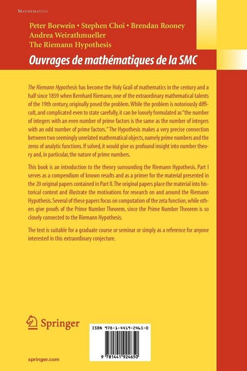Produktbild: The Riemann Hypothesis