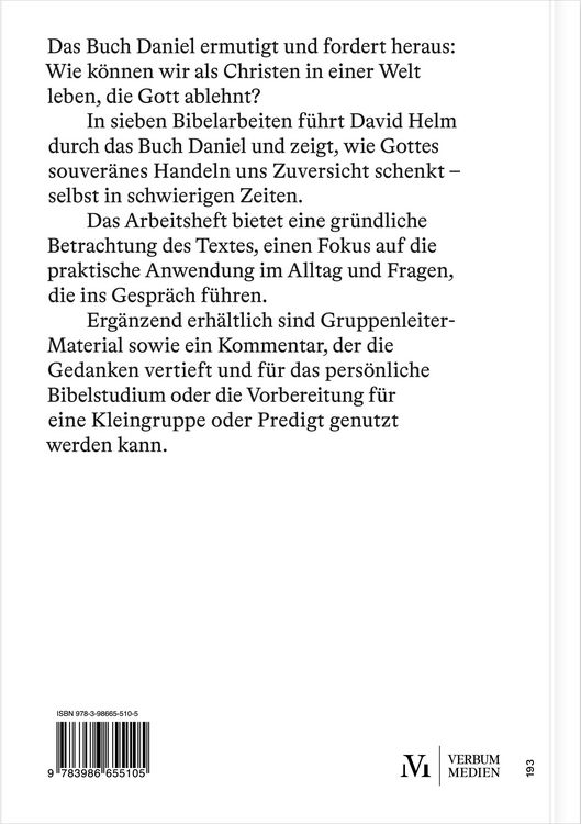 Produktbild: Daniel | Arbeitsheft (Die Bibel erkl&auml;rt)
