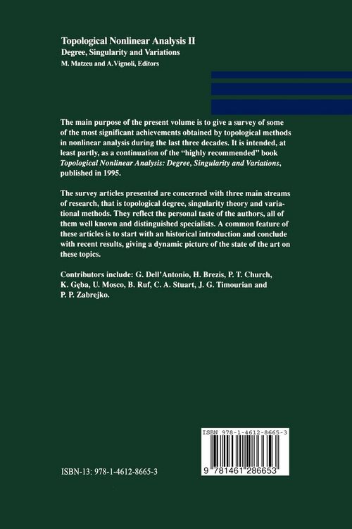 Produktbild: Topological Nonlinear Analysis II