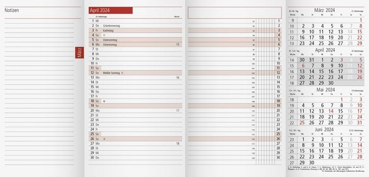 Produktbild: PlankalenderTM12Ersatzkalender1M/2S