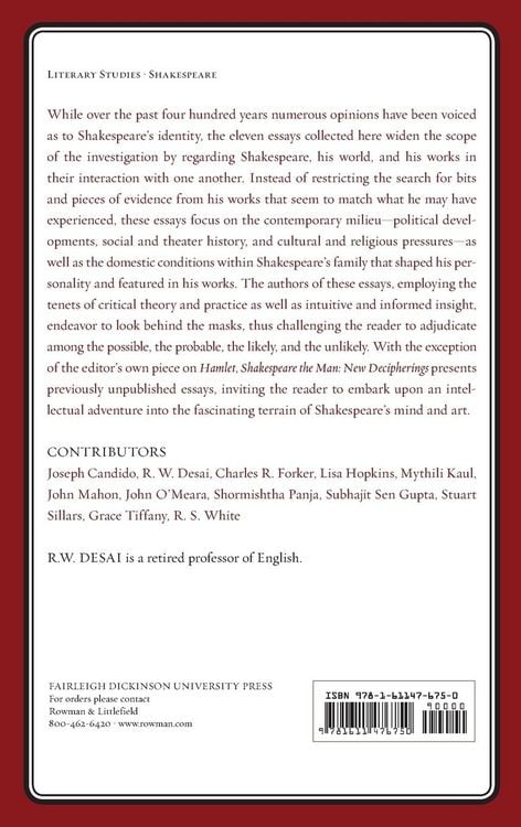 Produktbild: Shakespeare the Man