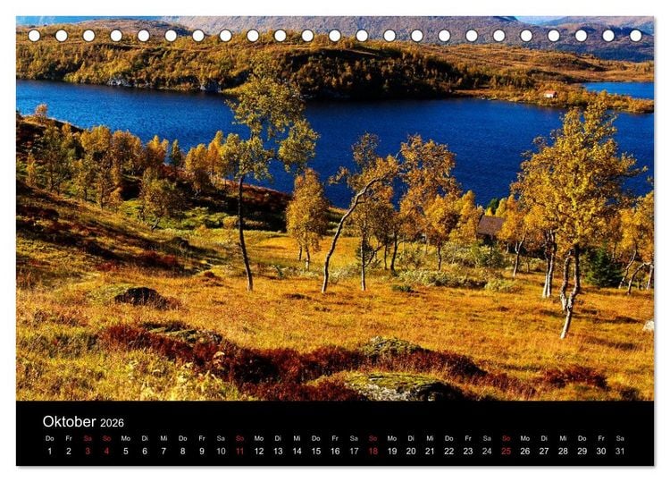 Produktbild: Norwegen (Tischkalender 2026 DIN A5 quer), CALVENDO Monatskalender