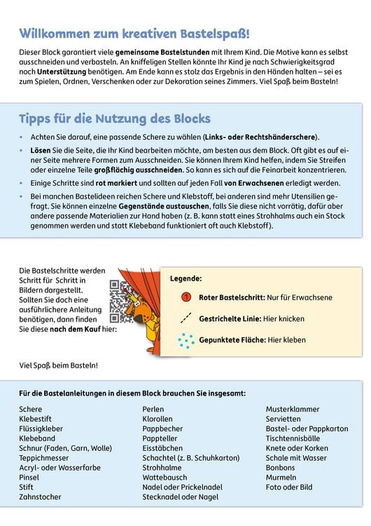 Produktbild: Lass uns basteln &ndash; Bastelbuch ab 5 Jahre &ndash; Einh&ouml;rner