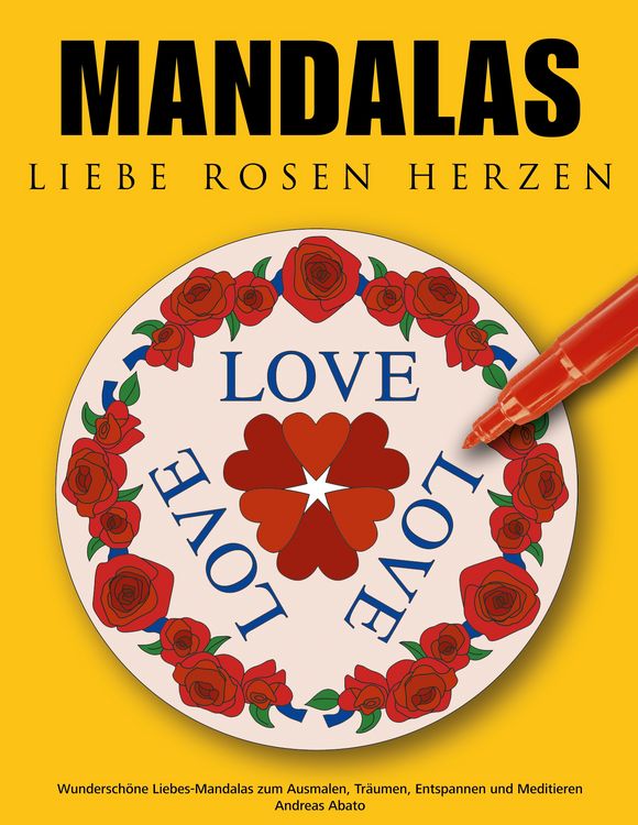 Produktbild: Mandalas Liebe Rosen Herzen