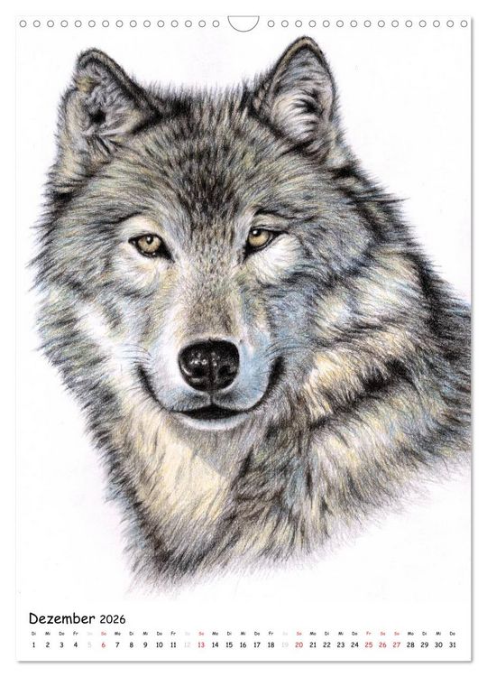 Produktbild: Wildlife Portraits (Wandkalender 2026 DIN A3 hoch), CALVENDO Monatskalender