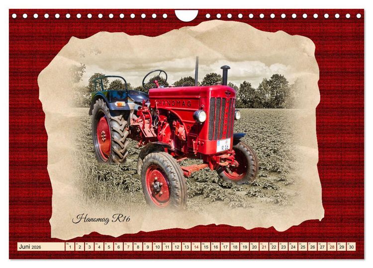Produktbild: Hanomag Schlepper (Wandkalender 2026 DIN A4 quer), CALVENDO Monatskalender