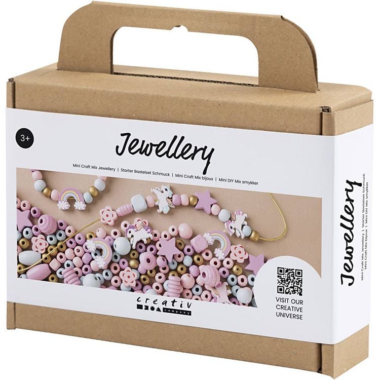 Produktbild: Creativ Company DIY Sets Beads Mini Kreativ Mix Schmuck, Pastellfarben, Kreativ Box