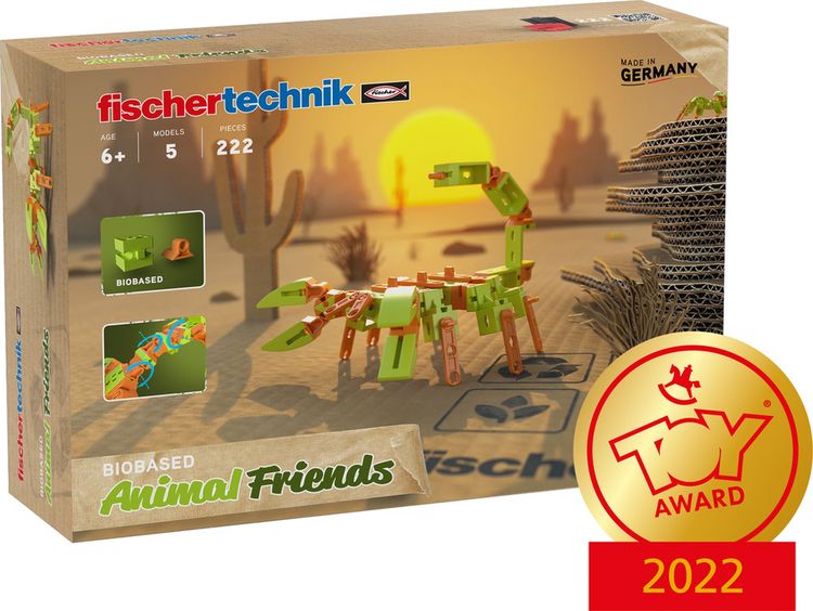 Produktbild: Fischertechnik 563576 - BIOBASED Animal Friends, 5 Modelle, 222 Bauteile, Konstruktionsbaukasten