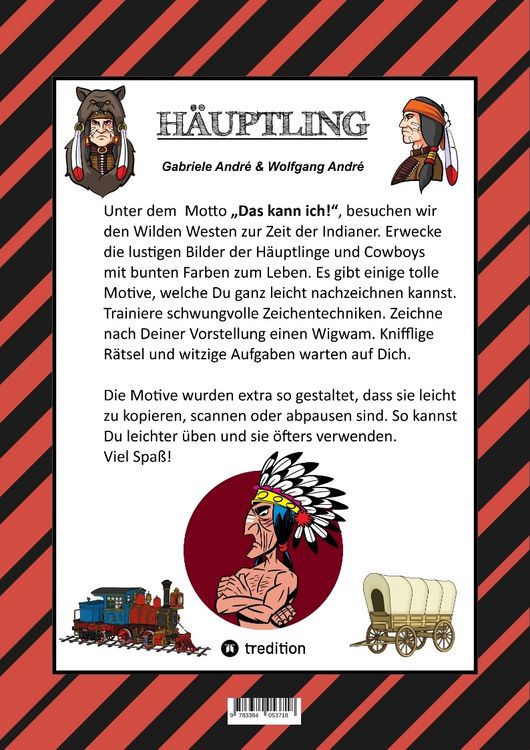 Produktbild: CRAFTBOOK - H&Auml;UPTLING - INDIANER - WIGWAM - PFERDE - TOMAHAWKS - TIPI - EISENBAHN - MALMOTIVE - KNIFFLIGE R&Auml;TSEL - TUTORIAL - LUSTIGE AUFGABEN