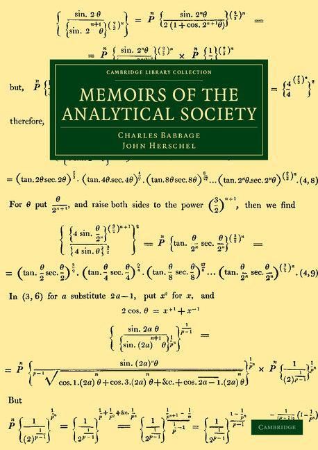 Produktbild: Memoirs of the Analytical Society