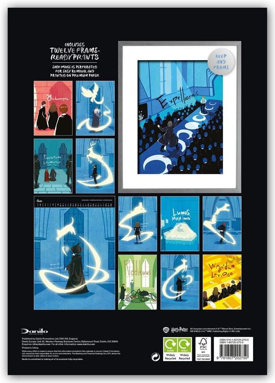 Produktbild: Harry Potter &ndash; A3-Deluxe Posterkalender 2026 &ndash; Wandkalender