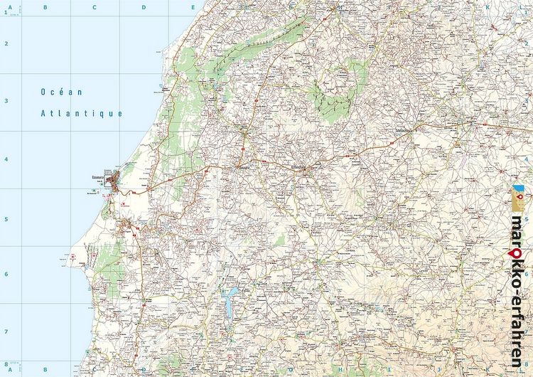Produktbild: J10: Essaouira - Sidi Kaouki - Jbel El Hadid + Altstadtplan Essaouira
