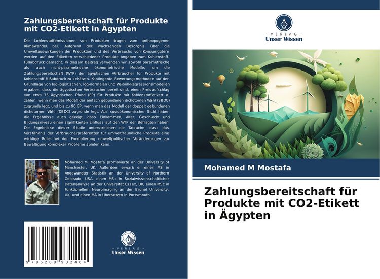Produktbild: Zahlungsbereitschaft f&uuml;r Produkte mit CO2-Etikett in &Auml;gypten
