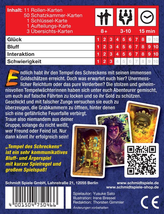 Produktbild: Tempel des Schreckens (Spiel)
