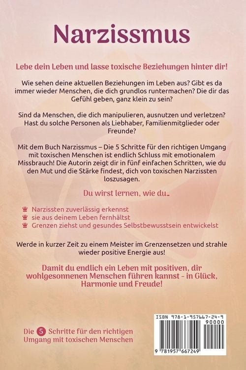 Produktbild: Narzissmus - Die 5 Schritte f&uuml;r den richtigen Umgang mit toxischen Menschen