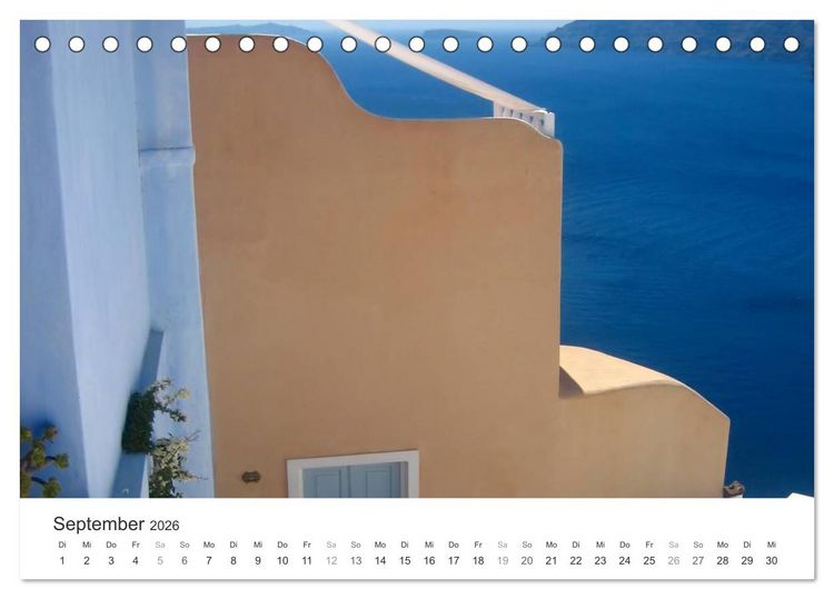 Produktbild: Hellas - ein Meer der Farben (Tischkalender 2026 DIN A5 quer), CALVENDO Monatskalender