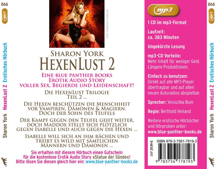 Produktbild: Die HexenLust Trilogie | Band 2 | Erotik Fantasy Audio Story | Erotisches Fantasy Hörbuch MP3CD