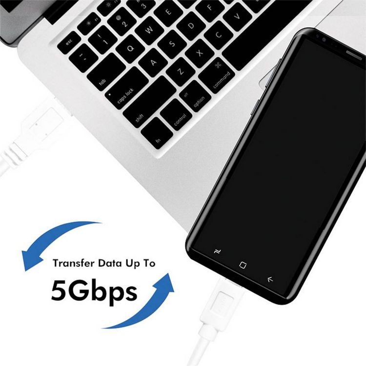 Produktbild: LogiLink USB-Kabel USB 3.2 Gen1 USB-A Stecker, USB-C&reg; Stecker 3.00m CU0177