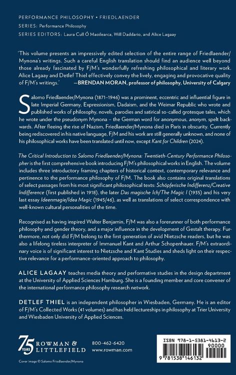 Produktbild: Critical Introduction to Salomo Friedlaender/Mynona