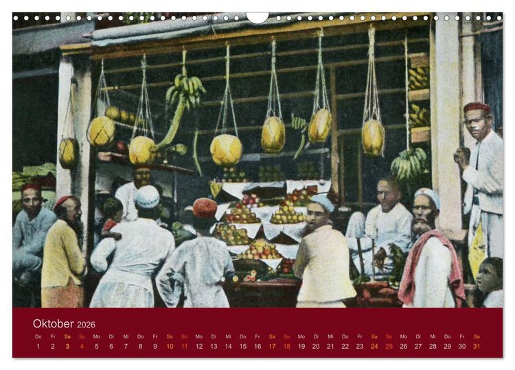 Produktbild: Altes Indien um 1900 (Wandkalender 2026 DIN A3 quer), CALVENDO Monatskalender