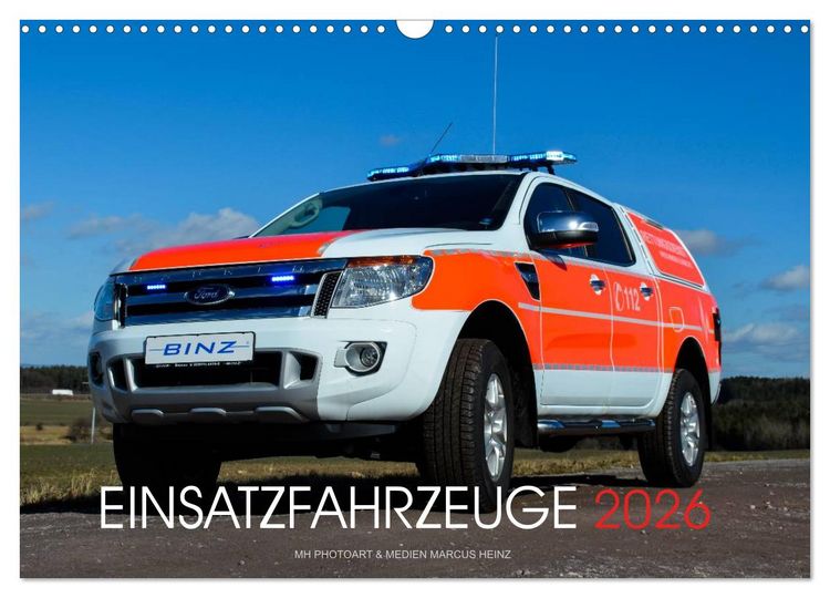 Produktbild: Einsatzfahrzeuge (Wandkalender 2026 DIN A3 quer), CALVENDO Monatskalender