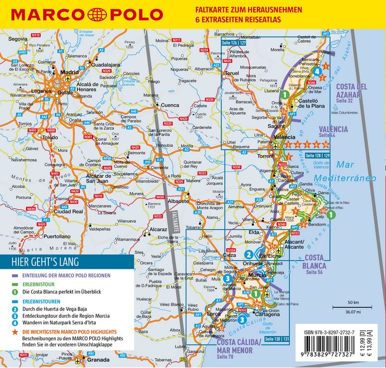 Produktbild: MARCO POLO Reisef&uuml;hrer Costa Blanca, Costa del Azahar, Valencia Costa C&aacute;lida