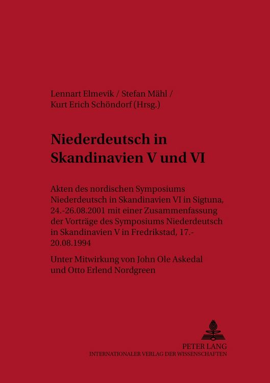 Produktbild: Niederdeutsch in Skandinavien V und VI