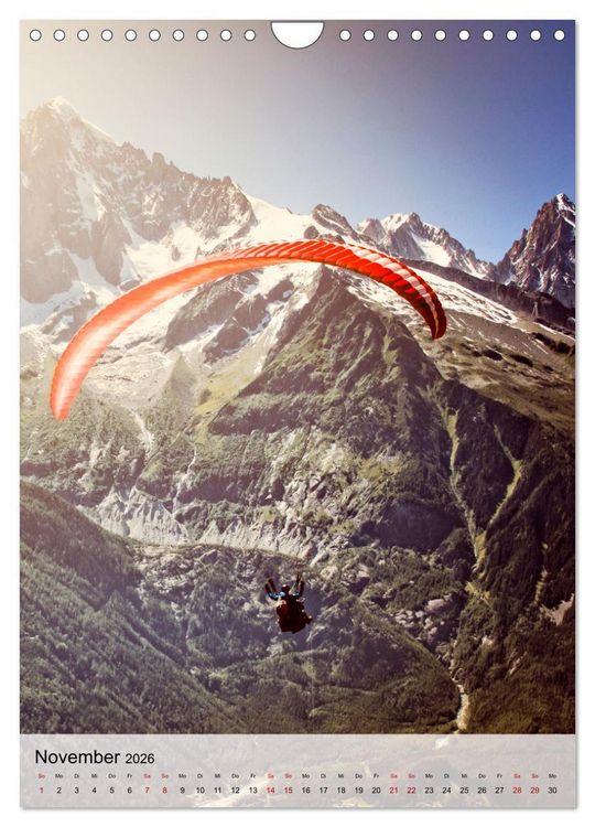 Produktbild: Paragliding - einfach Spa&szlig; (Wandkalender 2026 DIN A4 hoch), CALVENDO Monatskalender