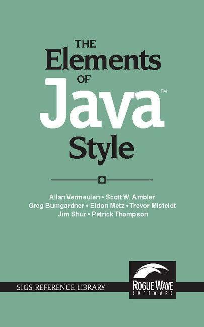 Produktbild: The Elements of Java Style