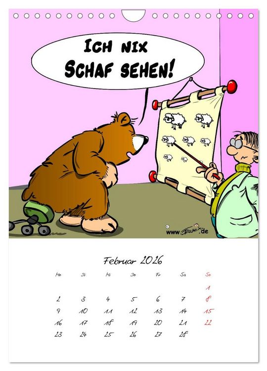Produktbild: Trumix Cartoons - Gesundheit (Wandkalender 2026 DIN A4 hoch), CALVENDO Monatskalender