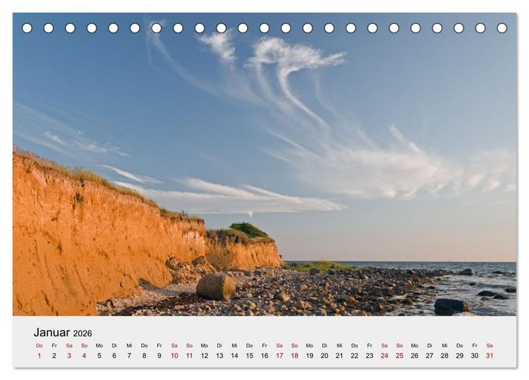 Produktbild: D&auml;nemark - Land, K&uuml;sten, St&auml;dte (Tischkalender 2026 DIN A5 quer), CALVENDO Monatskalender
