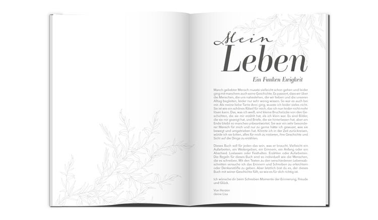 Produktbild: Mein Leben &ndash; ein Funken Ewigkeit: Das Ausf&uuml;llbuch zur eigenen Biografie