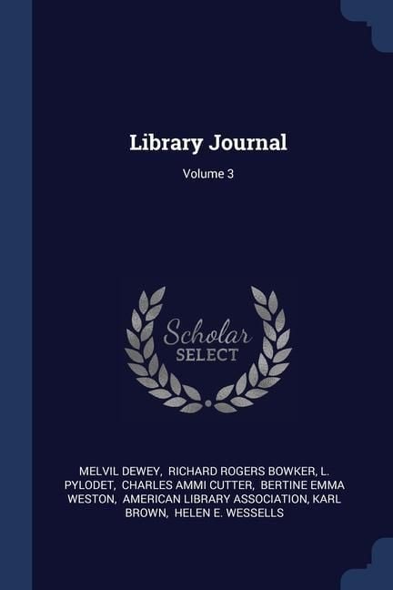 Produktbild: Library Journal; Volume 3