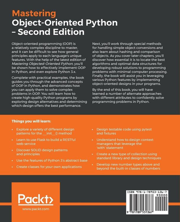 Produktbild: Mastering Object-Oriented Python - Second Edition