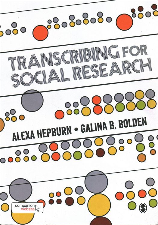 Produktbild: Transcribing for Social Research