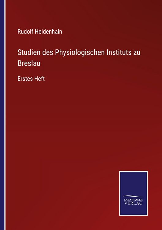 Produktbild: Studien des Physiologischen Instituts zu Breslau